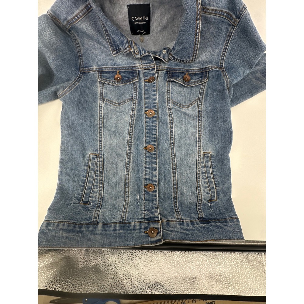 Cavalini Finding Nemo Disney Denim Jacket Blue Medium Wash Womens Size Medium - Picture 12 of 15